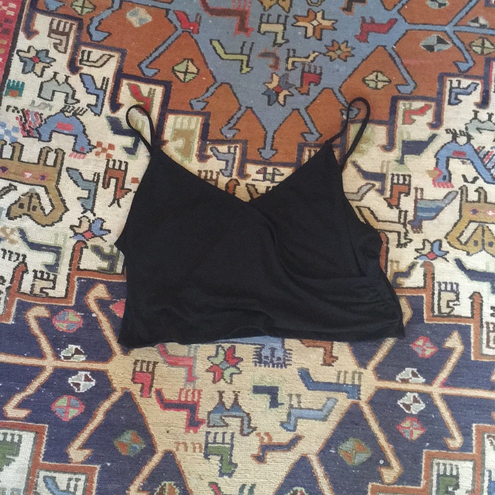 Black crop top